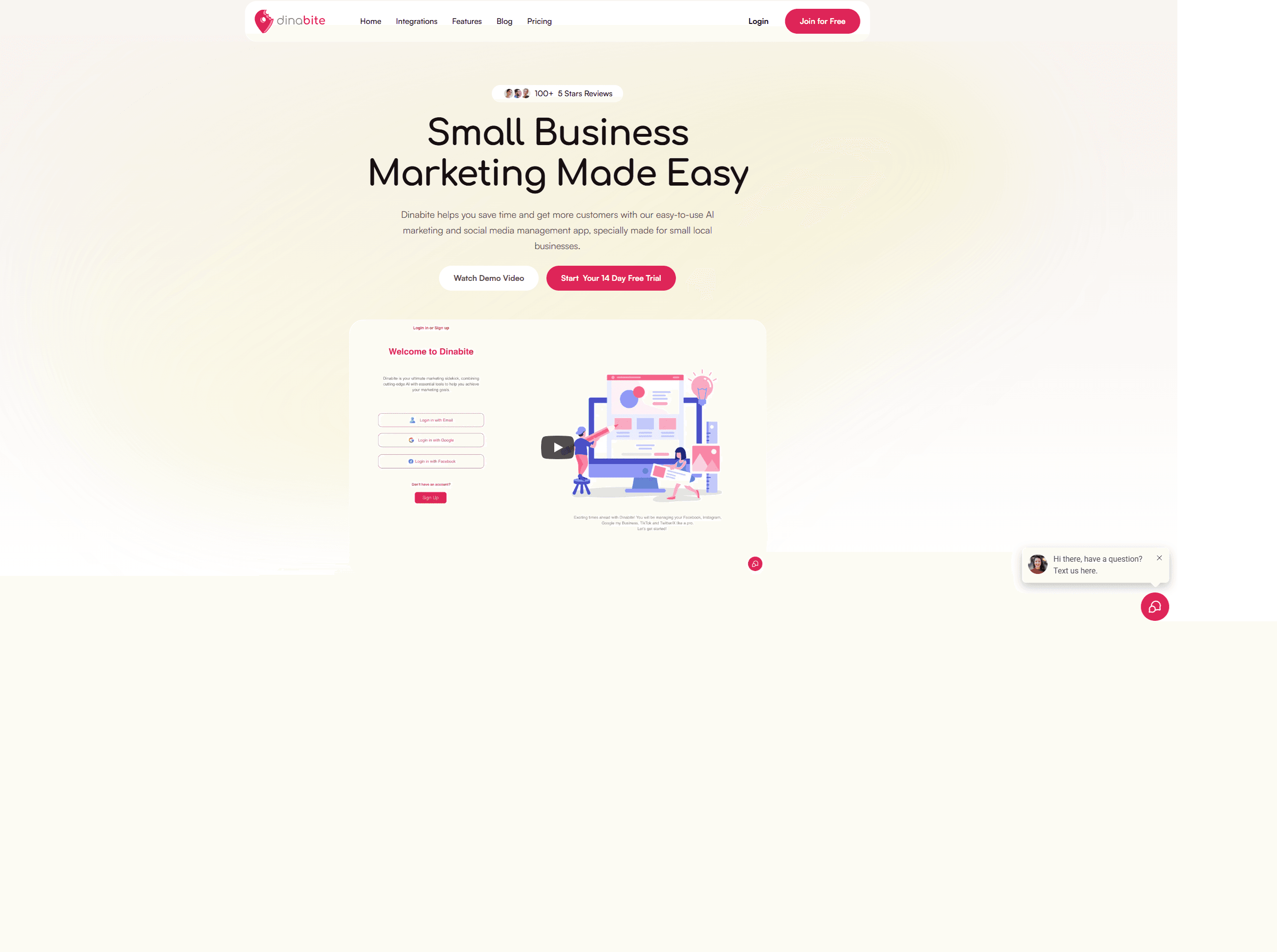 Dinabite project screenshot